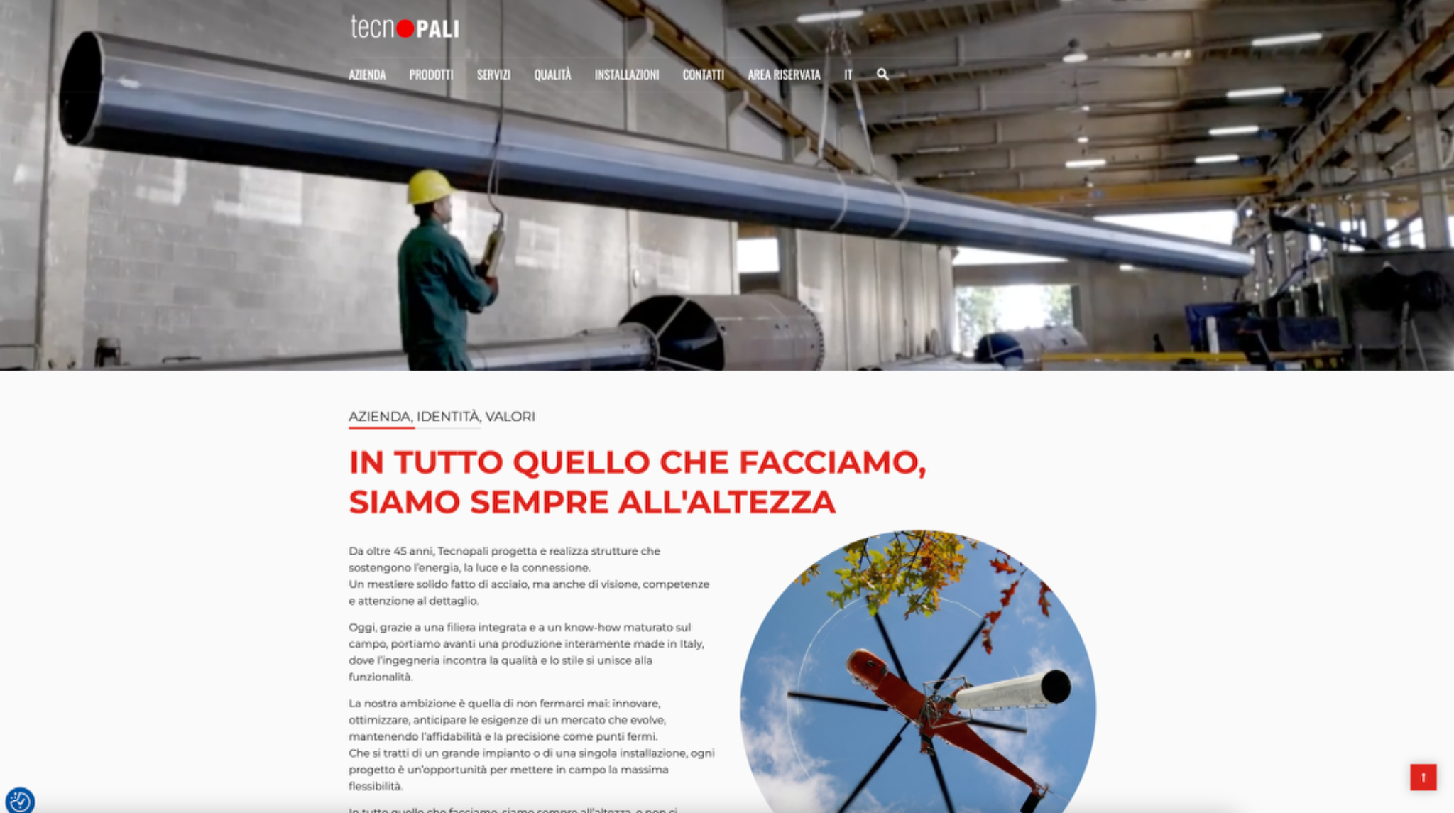 Homepage TECNOPALI